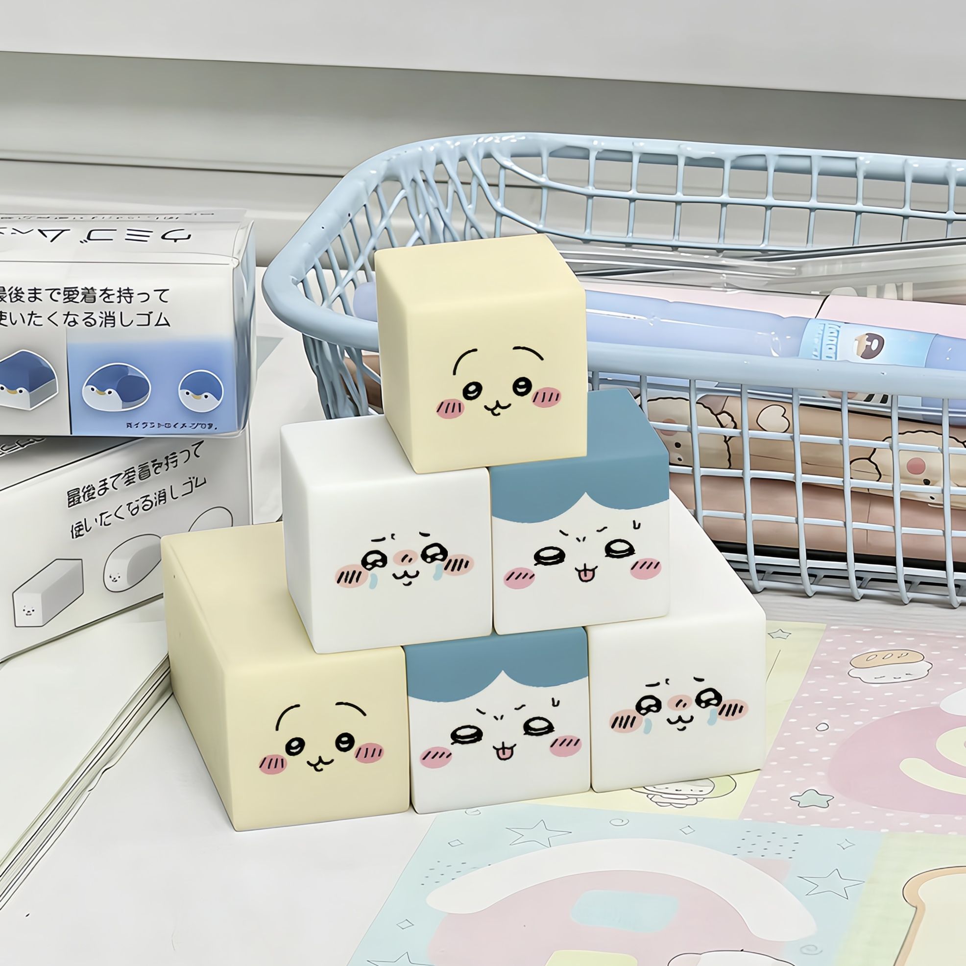 Erased Anime Merchandise - NEW Chiikawa Hachiware Eraser series cute
