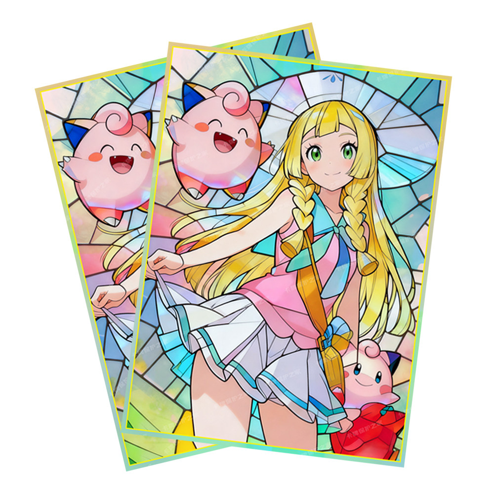 Collector Card Sleeve - 60PCS Anime Pokemon Lillie Figure Card