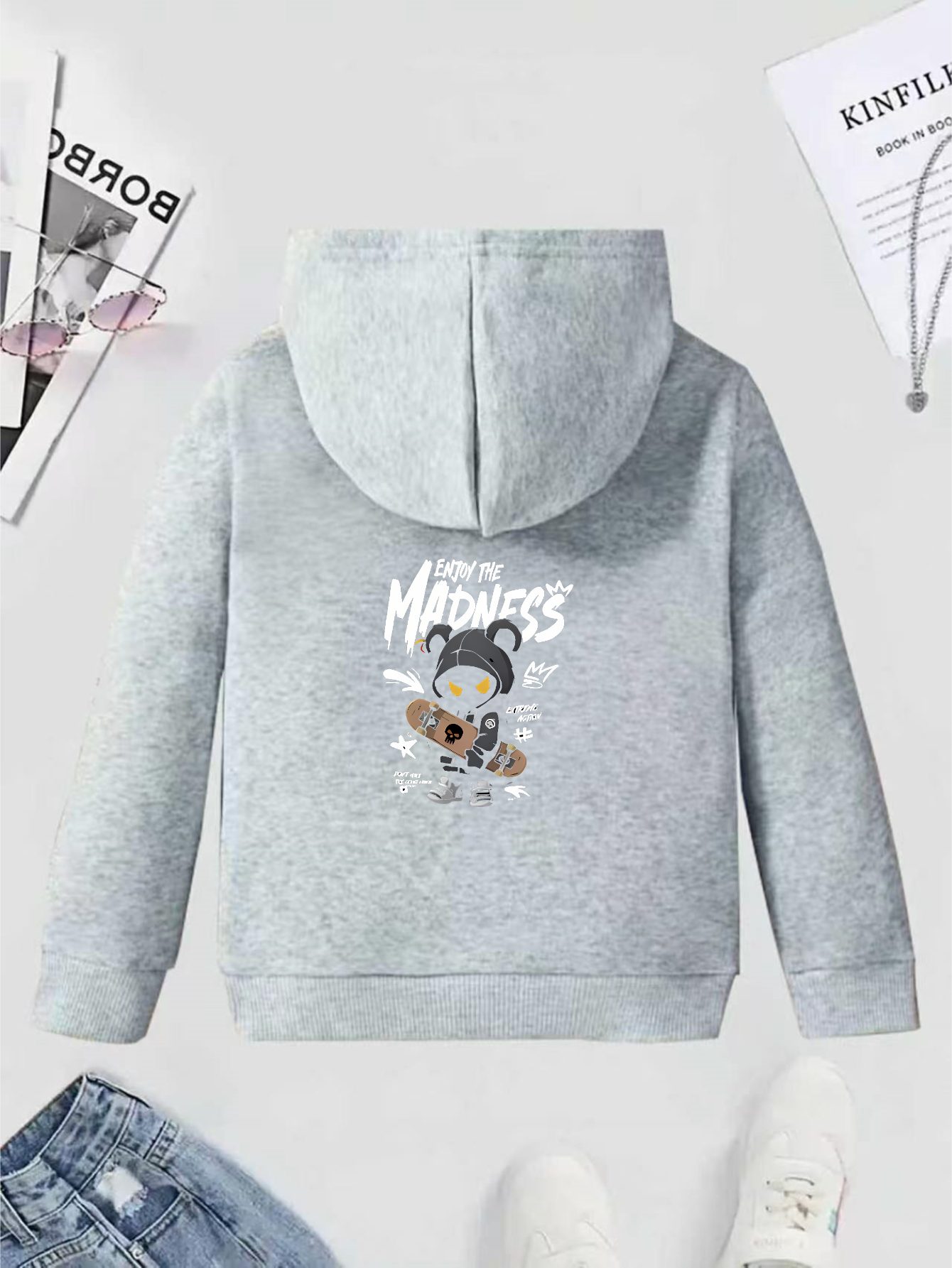 Boys' Fashion Hoodie: A Loose- - Anime Merch Hoodie recension och pris