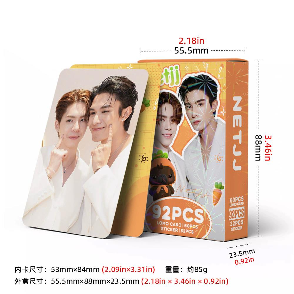 92Pcs/Set NetJJ Thai BL Actor  - Sticker Sheet Set recension och pris