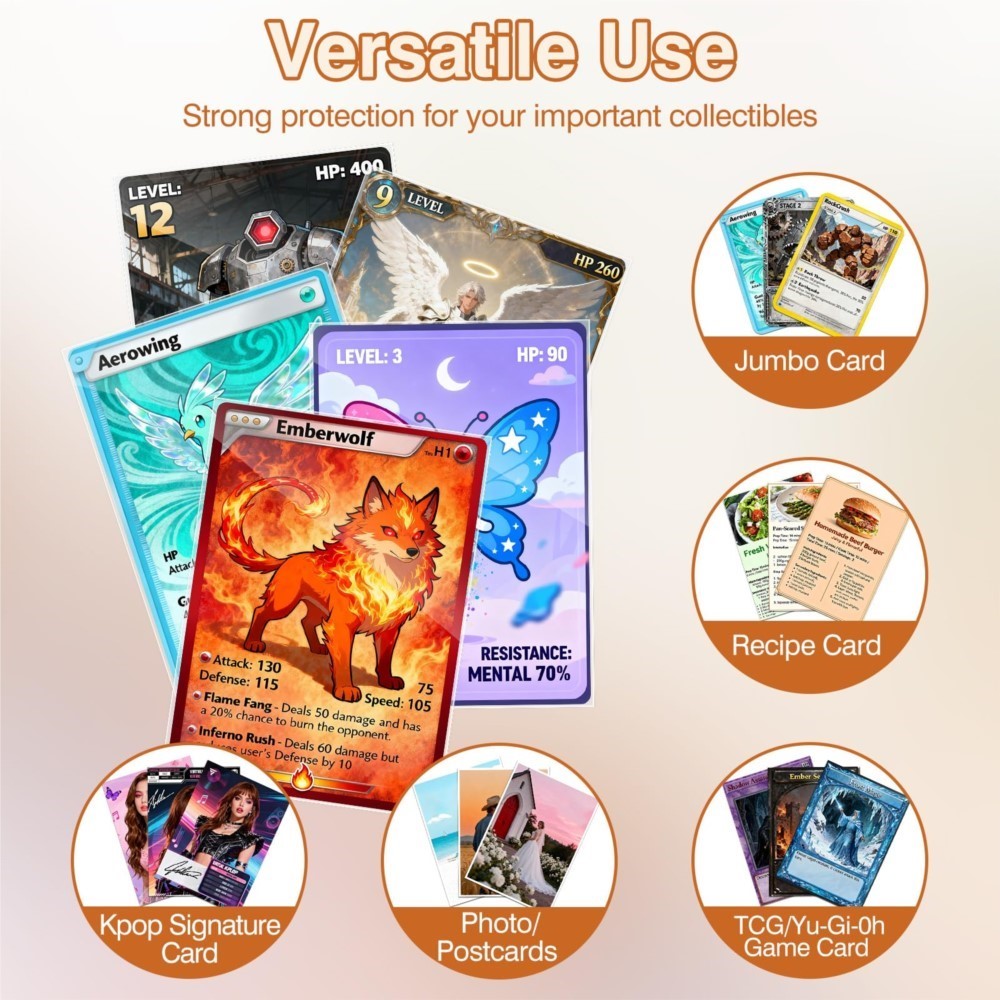 50-250pcs Transparent Jumbo Ca - Collector Card Sleeve recension och pris