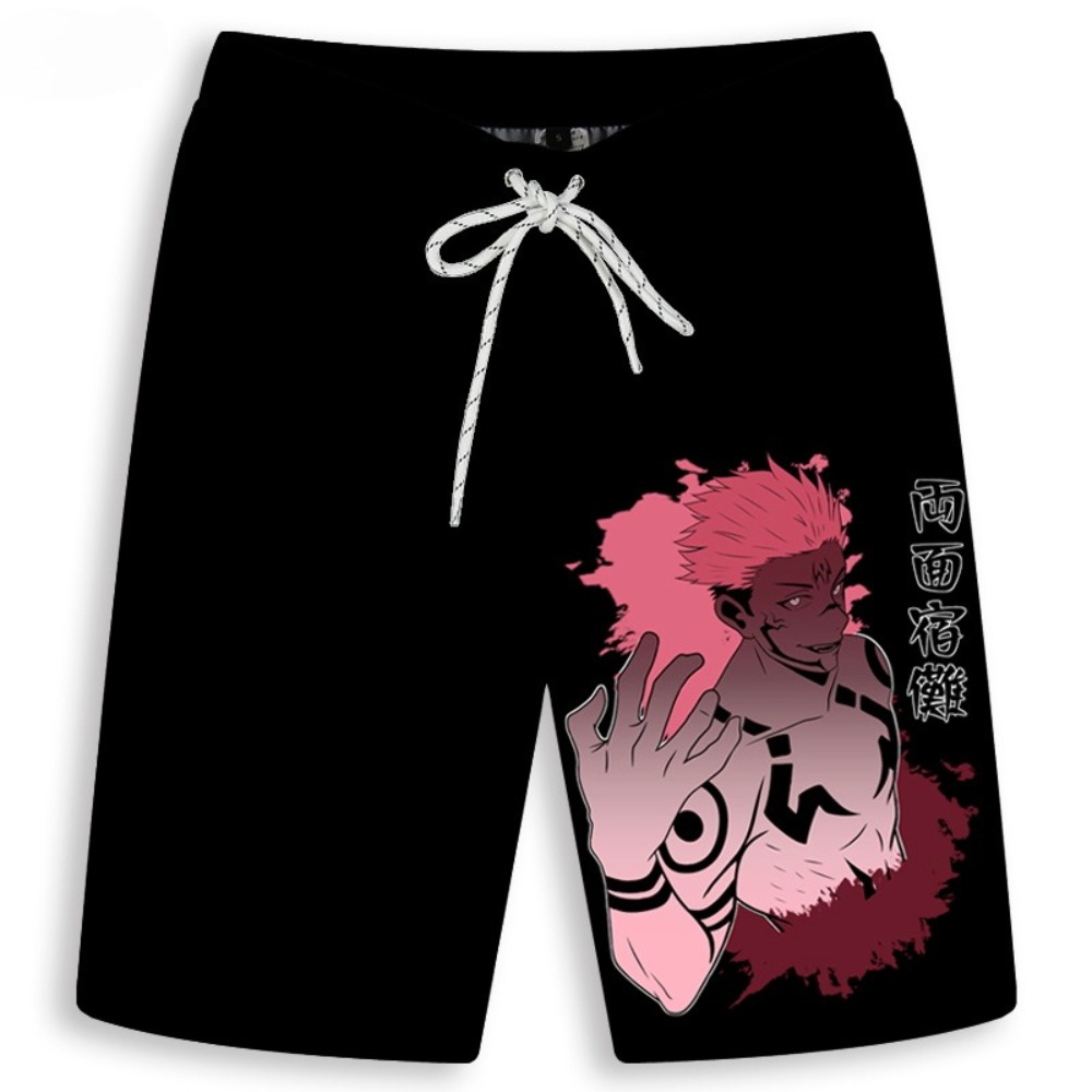 Men's Gojo Satoru Printed Shor - Anime Merchandise Shop recension och pris
