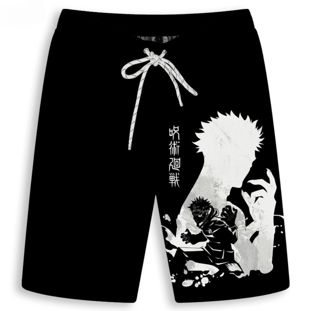 Men's Gojo Satoru Printed Shor - Anime Merchandise Shop recension och pris
