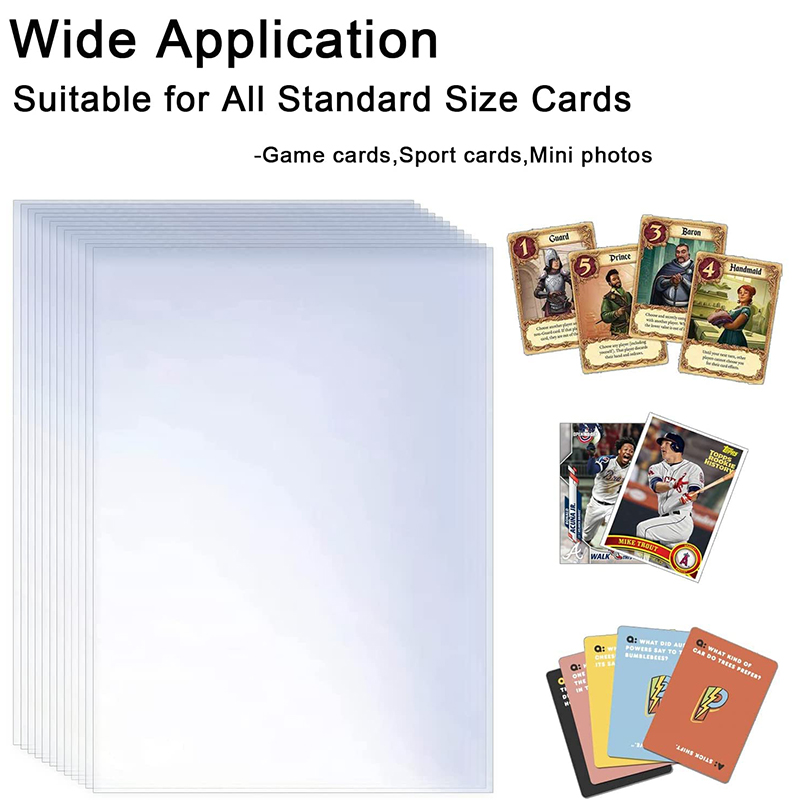 200 Pcs Transparent Playing Ca - Collector Card Sleeve recension och pris