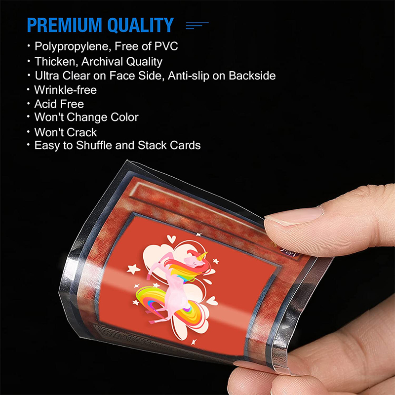 200 Pcs Transparent Playing Ca - Collector Card Sleeve recension och pris