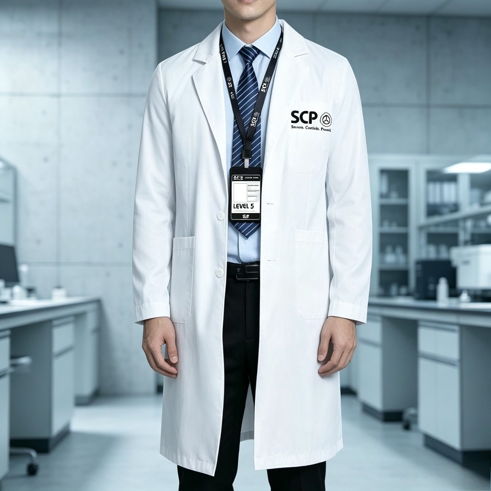 SCP Merchandise White Lab Coat - Anime Merchandise Jacket recension och pris