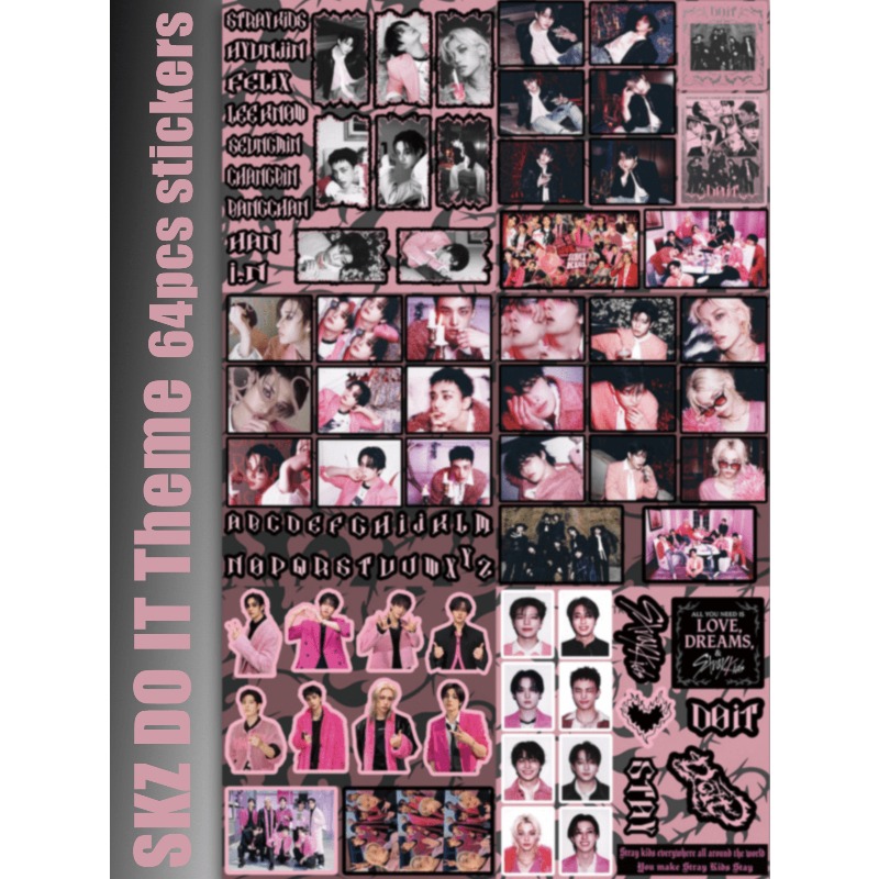 64pcs/65pcs/69pcs StrayKid,SK, - Sticker Sheet Set recension och pris