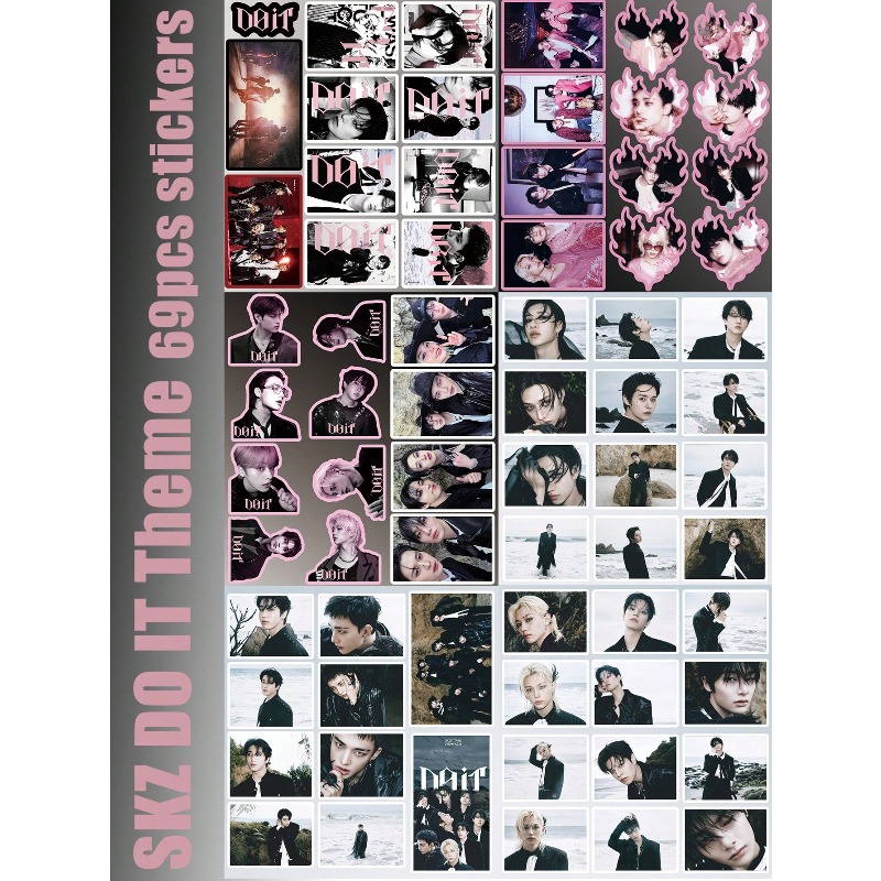 64pcs/65pcs/69pcs StrayKid,SK, - Sticker Sheet Set recension och pris