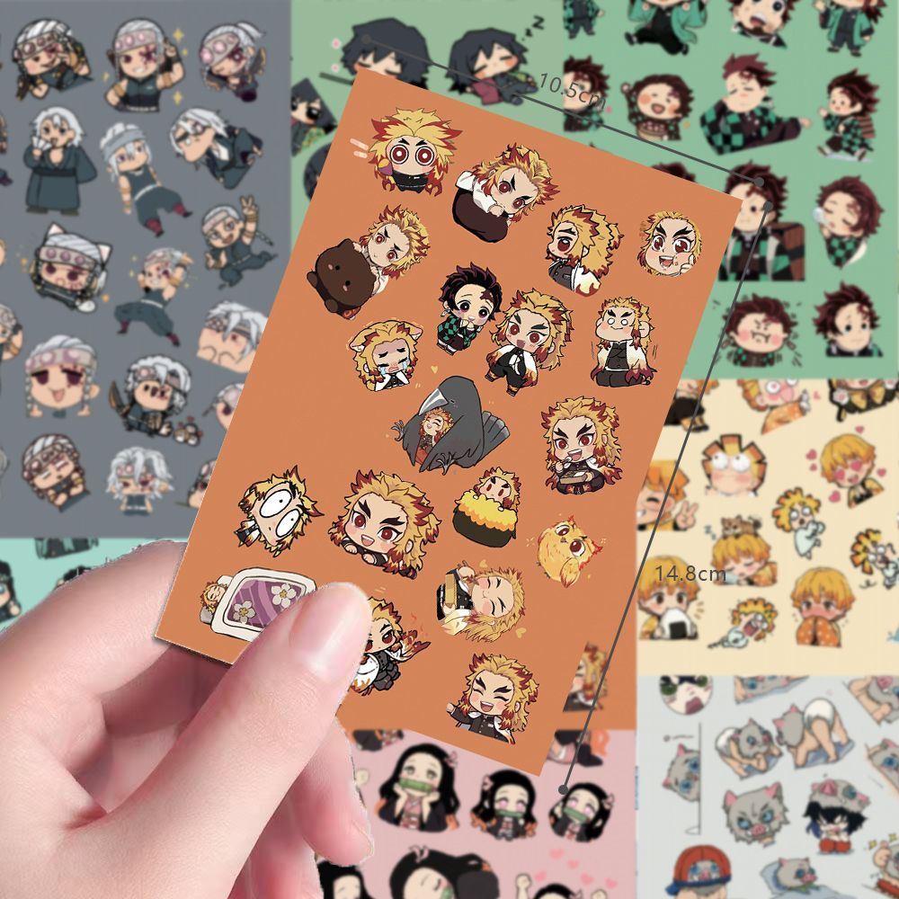 24pcs Chibi Demon Slayer scree - Sticker Sheet Set recension och pris