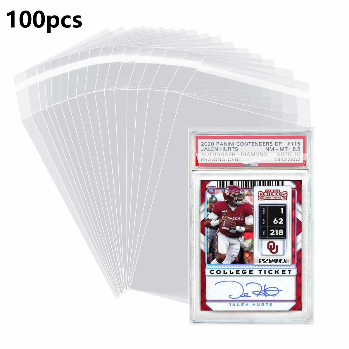 100pcs Sleeves For Graded Slab - Collector Card Sleeve recension och pris