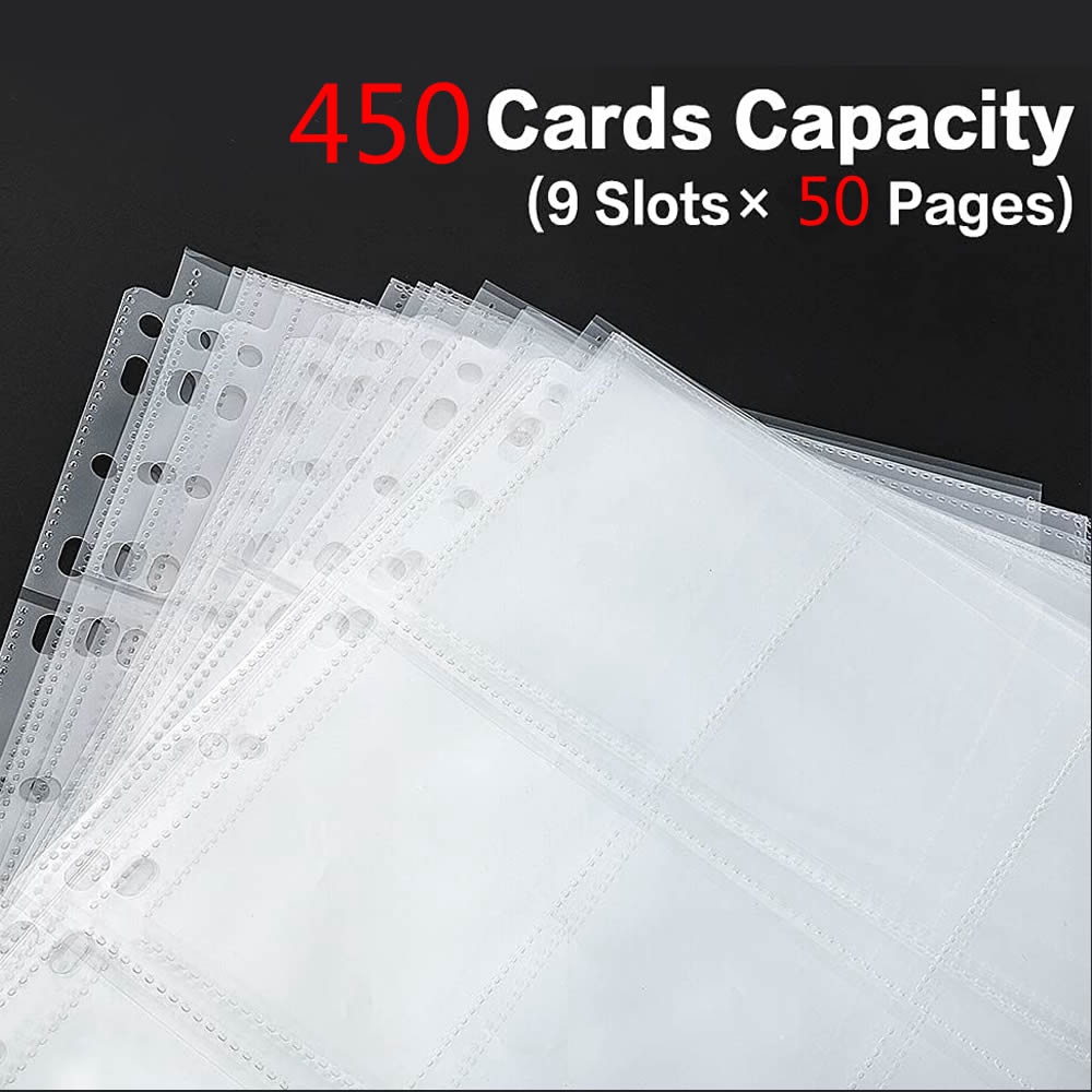 50 Pages 450 Pockets Single Si - Collector Card Sleeve recension och pris