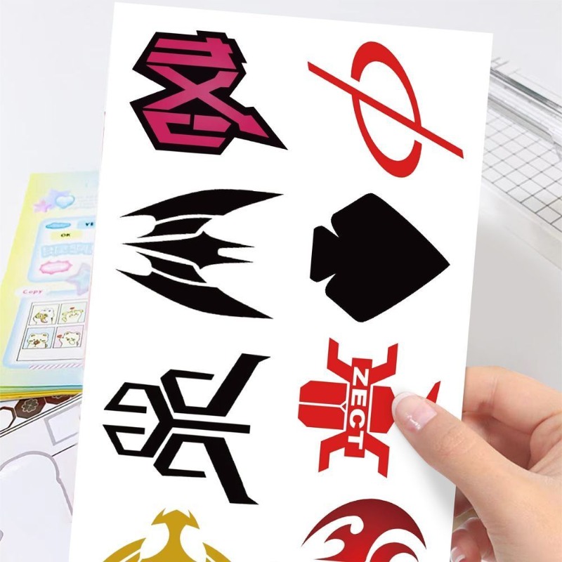 60 Sheets Kamen Rider Logo Sti - Sticker Sheet Set recension och pris
