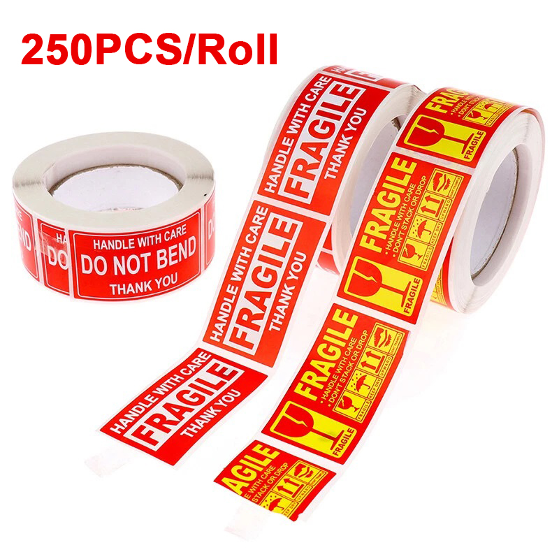 250PCS Fragile Stickers Handle - Sticker Sheet Set recension och pris