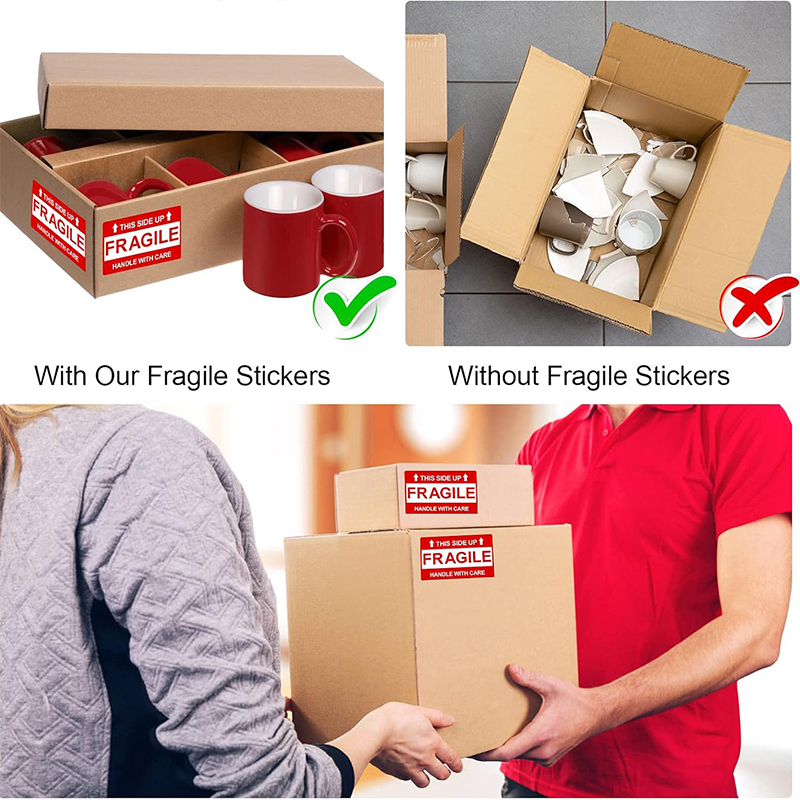 250PCS Fragile Stickers Handle - Sticker Sheet Set recension och pris